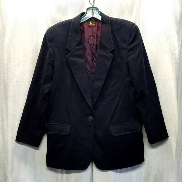Lizsport Blazer 100% Wool Single-Button Blazer Jacket Women's Size 12 Petite - Picture 1 of 9